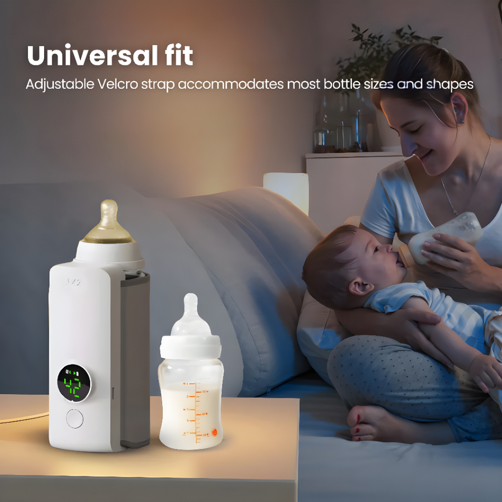 PlayCoCo™ USB Bottle Warmer – Wireless & Travel-Friendly for Moms on the Go