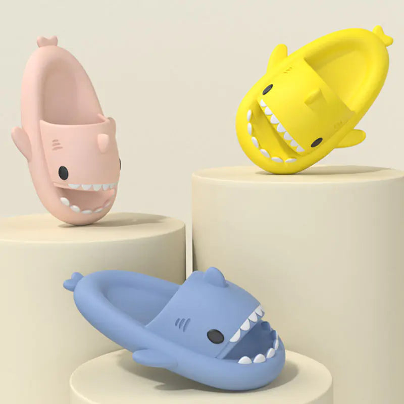 Cartoon Shark Summer Slippers for Kids