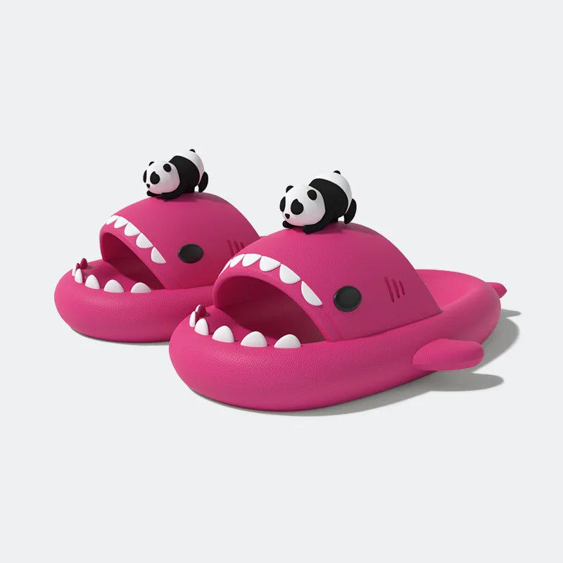 PlayCoCo™ Shark Slippers – Glow-in-the-Dark Summer Slides for Women, Men & Kids | Safe & Comfy for Home or Beach