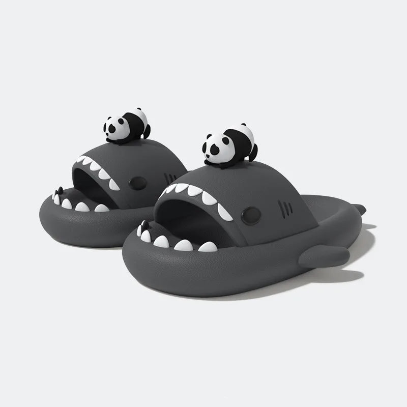 PlayCoCo™ Shark Slippers – Glow-in-the-Dark Summer Slides for Women, Men & Kids | Safe & Comfy for Home or Beach